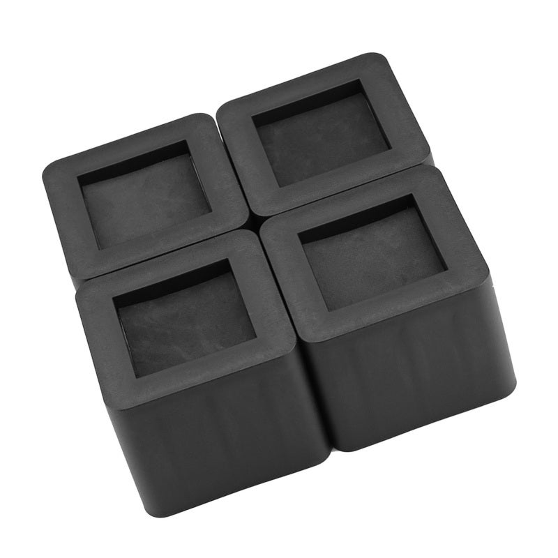 Bed Risers:  Premium Heavy-Duty Plastic - Adjustable Height & Non-Slip, Floor-Friendly - Under-Bed Storage Solution for Home Beds, Sofas, Tables, Desks - Image 3