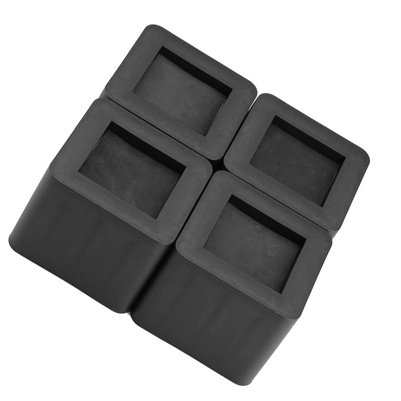 Bed Risers:  Premium Heavy-Duty Plastic - Adjustable Height & Non-Slip, Floor-Friendly - Under-Bed Storage Solution for Home Beds, Sofas, Tables, Desks - Image 5
