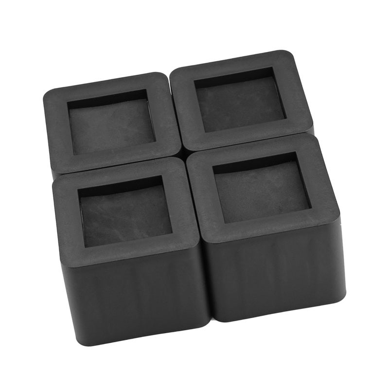 Bed Risers:  Premium Heavy-Duty Plastic - Adjustable Height & Non-Slip, Floor-Friendly - Under-Bed Storage Solution for Home Beds, Sofas, Tables, Desks - Image 2