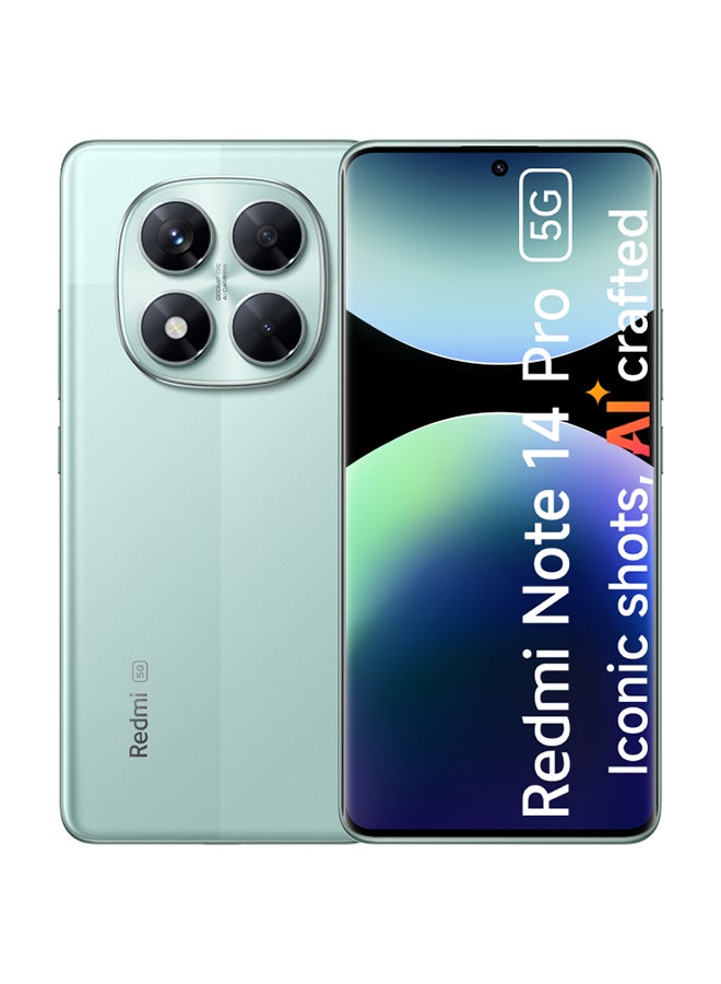 Xiaomi Redmi Note 14 Pro 5G Dual SIM Coral Green 8GB RAM 256GB - Global Version - Image 1
