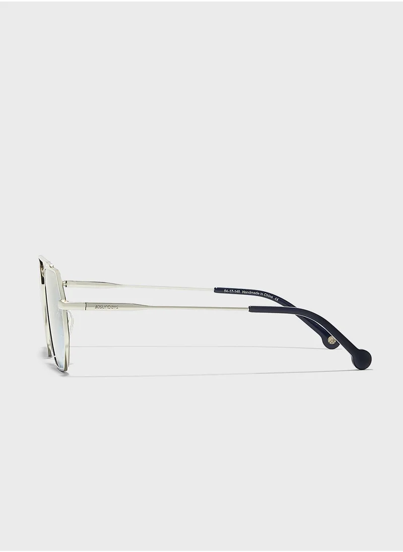 30Sundays Halcyon Rectangular   Sunglasses