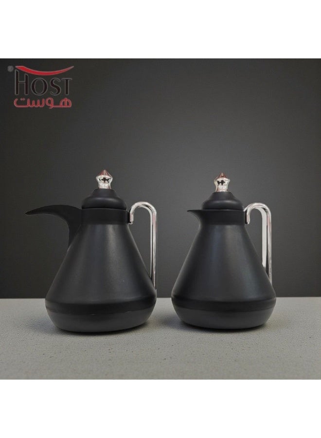 Host 🫖☕ Host Luxury Thermos Set for Tea and Coffee – 1 Liter x 2 | Matte Black Design with a Stylish Modern Touch - Image 4