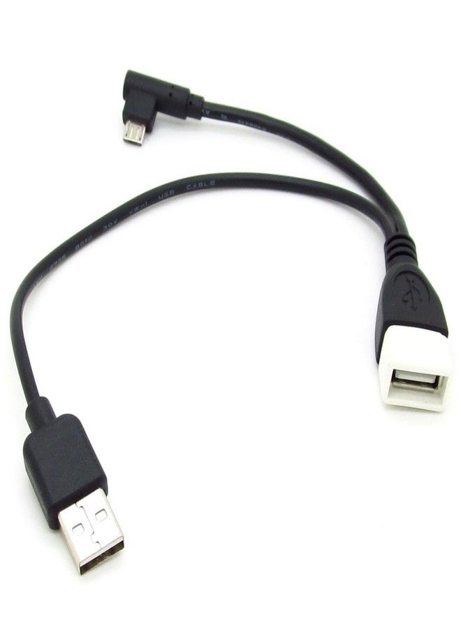 JIUWU Micro USB Male to USB Female Host OTG Cable + Power Cable Y Splitter - Image 1