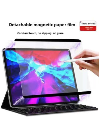 IPadAir6 Magnetic Absorbing Paper Film Pro11 Flat Frosted Handwritten Painting Film Paper Feeling 10.9 Removable Film-Color:Magnetic Paper Film  Comes With Storage Clip And Packaging-Size:Ipad Pro-12.9 Inch 2018-22 Model - pzsku/ZCE93AE389C080A32B73EZ/45/1746231464/d667f8e6-0c1f-47ce-8af4-b33c0b04605e