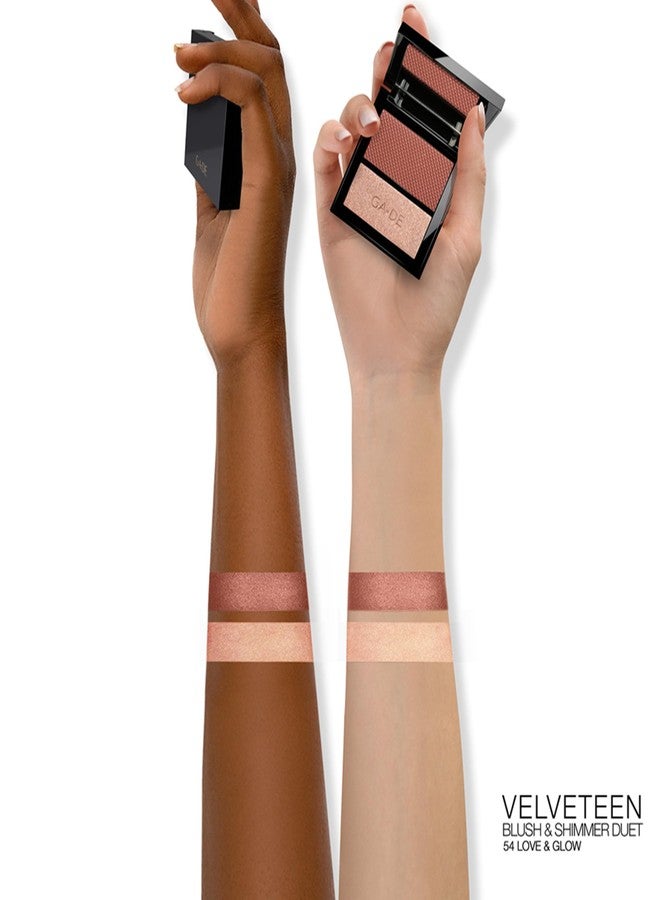 GA-DE Velveteen Blush & Shimmer Duet 54 Love & Glow 7.4 gm - Image 4