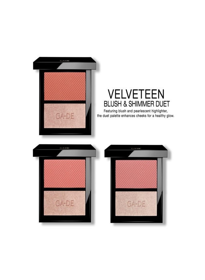 GA-DE Velveteen Blush & Shimmer Duet 54 Love & Glow 7.4 gm - Image 3