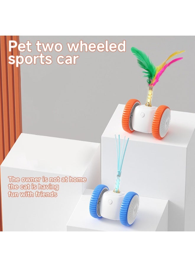 general Cat Toy, Interactive Cat Toys KittenToy Automatic Self-Moving with Dual Spinning Wheels - Interactive Kitten Toys with Irregular Motion, Smart Obstacle Avoidance & LED Lights for Indoor Cats - Image 4