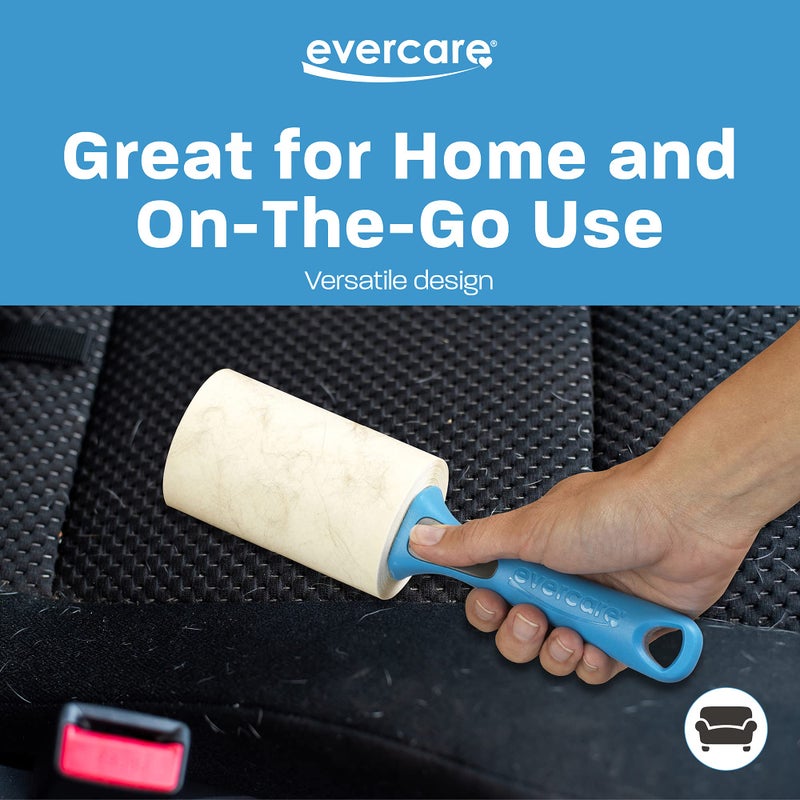 Evercare All Purpose Lint Brush, Value Pack - 5 Rollers (300 Sheets Total), Blue - Image 5