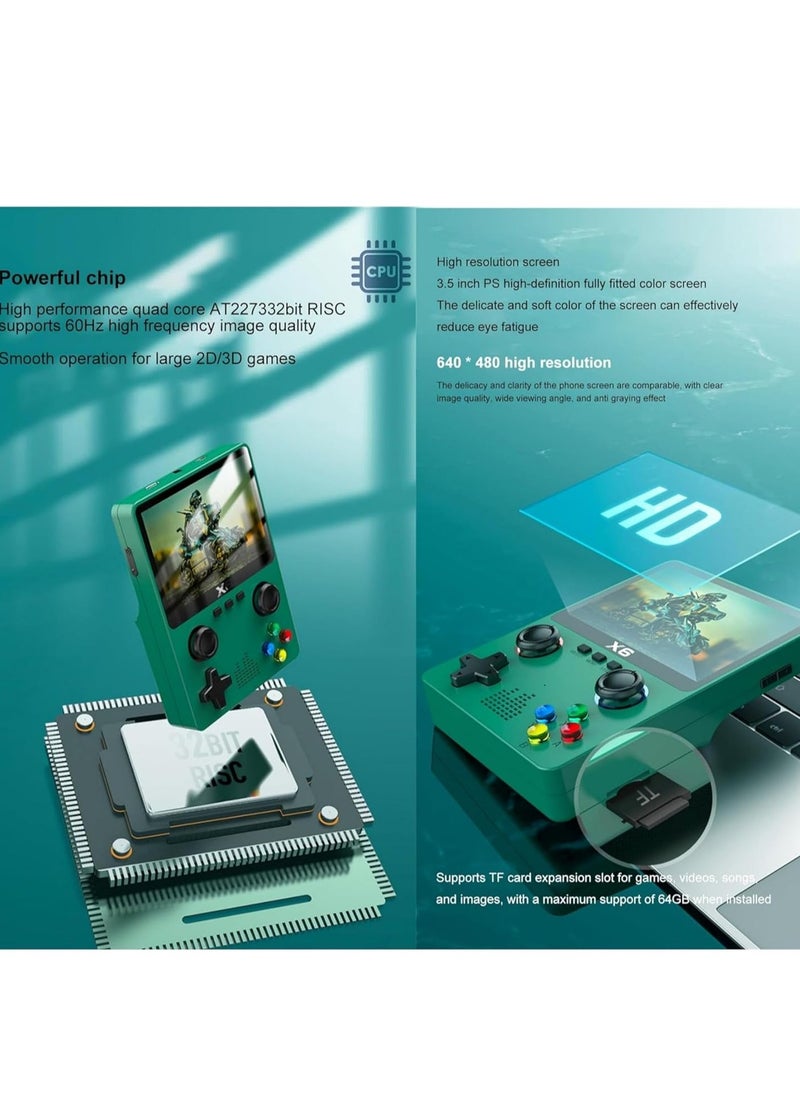 ELTRAZONE Handheld Retro Game Console – 32GB TF Card, 6,000+ Preloaded Games, 11 Emulators, 3.5-Inch IPS Screen, Portable Retro Gaming Console for Classic Games Lovers - Image 5