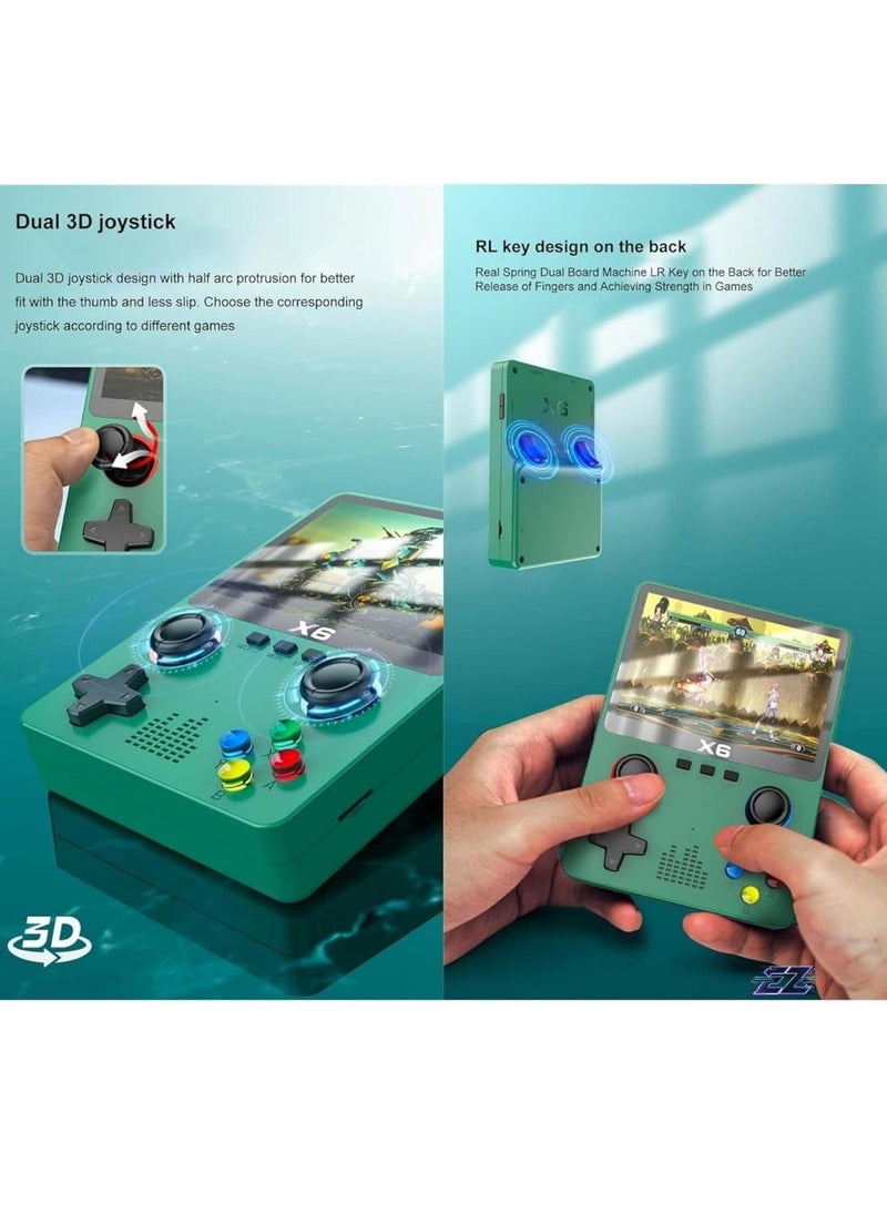 ELTRAZONE Handheld Retro Game Console – 32GB TF Card, 6,000+ Preloaded Games, 11 Emulators, 3.5-Inch IPS Screen, Portable Retro Gaming Console for Classic Games Lovers - Image 2