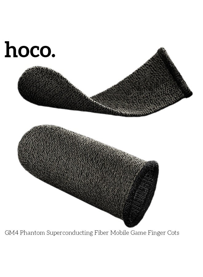 hoco. GM4 Phantom Superconducting fiber mobile game finger cots(silver Fiber) - Image 4