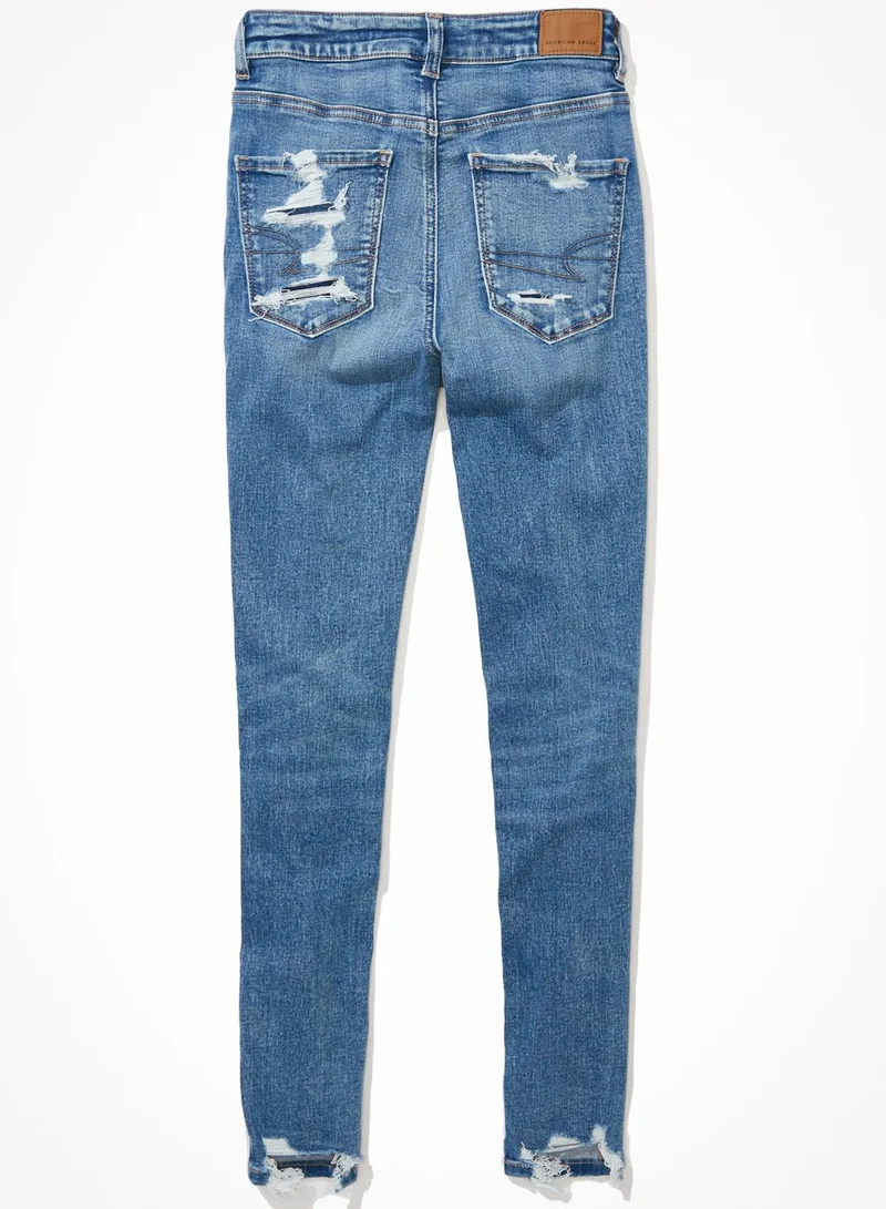 American Eagle Ripped High Waist Jeggings