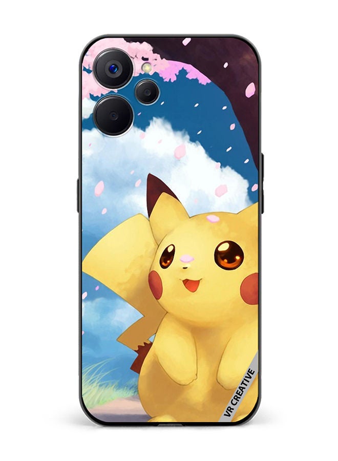 VR CREATIVE Protective Case Cover For Realme 10 5G Spring Pikachu Design Multicolour - Image 1
