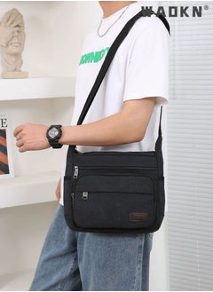 Canvas Shoulder Messenger Bag,Cross body bag mens Men Canvas Shoulder Bags Casual Tote Travel Men's Crossbody Bag Luxury Messenger Bags Fashion Handbag Satchel Bag for Work and School（Black） - pzsku/ZCE93F62C5F2FB2263ECCZ/45/_/1733755352/7f3ffa84-b2b8-4e46-adc4-c14d40c924f2