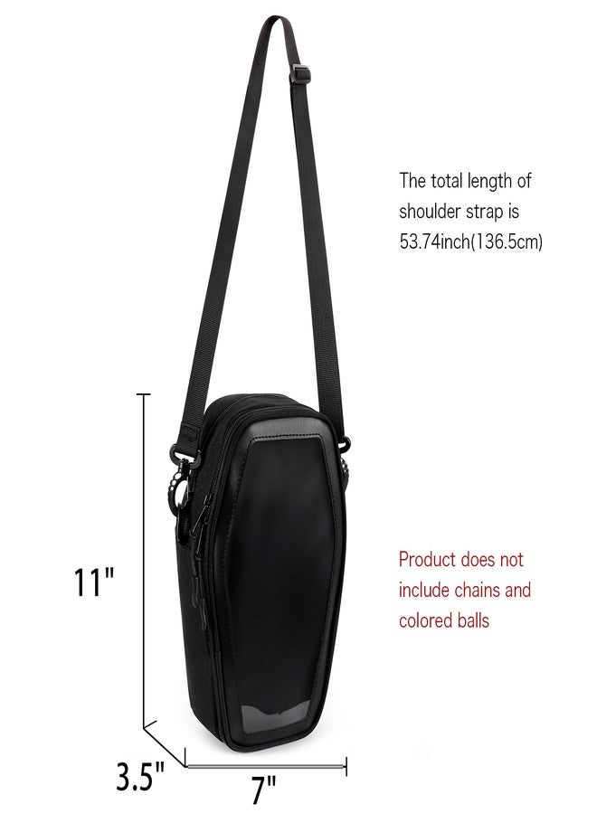 STEAMEDBUN Ita Coffin Purse with Insert Gothic Crossbody Bag for Halloween - Image 3
