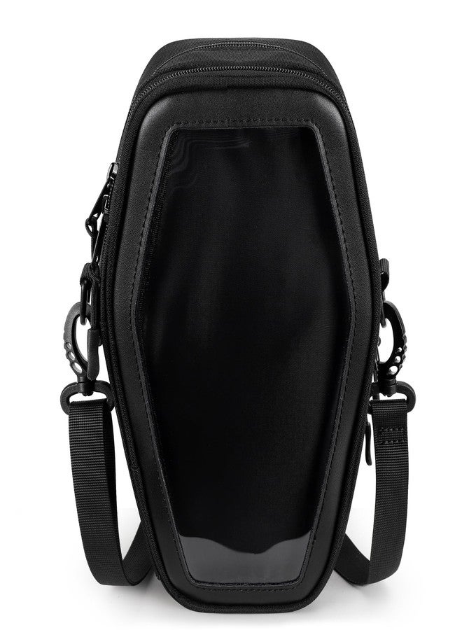 STEAMEDBUN Ita Coffin Purse with Insert Gothic Crossbody Bag for Halloween - Image 1