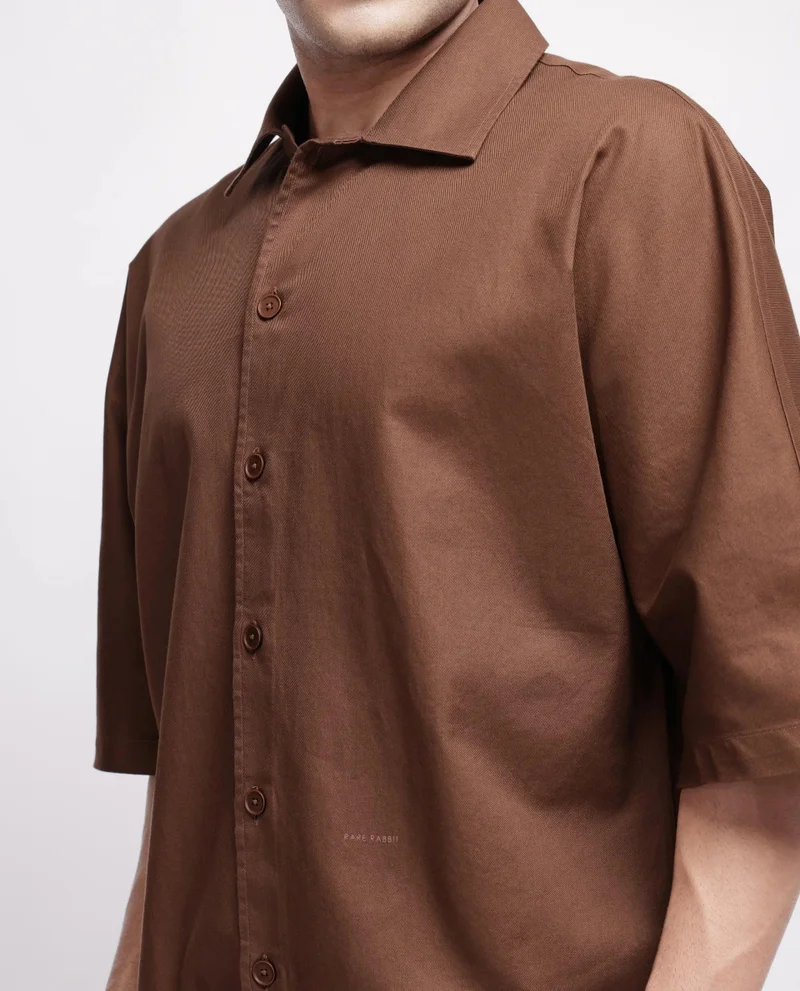 Rare Rabbit Men's Oversized Plain Shirt
