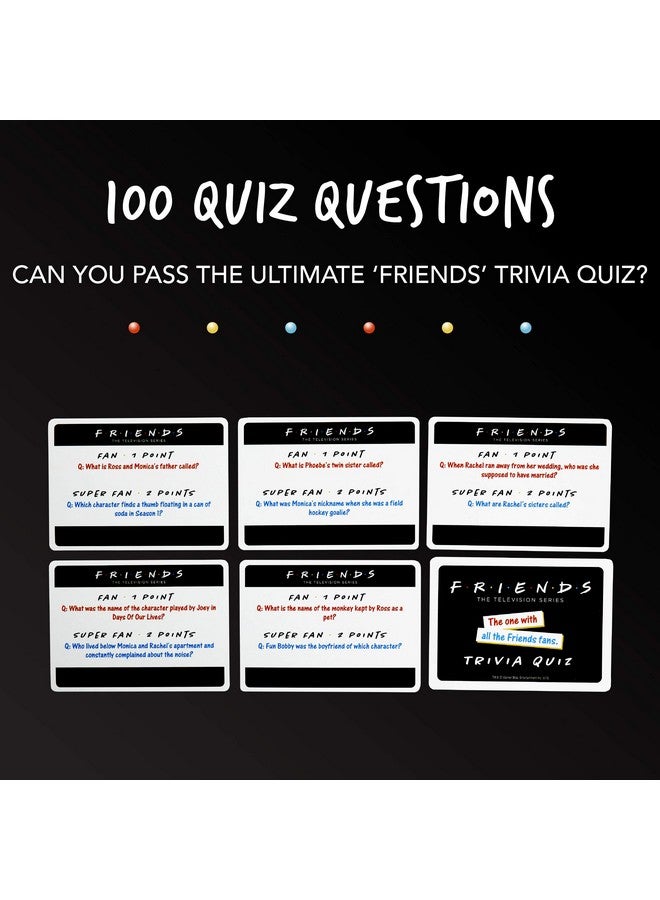 Paladone Friends TV Show Trivia Quiz Game with 100 Questions - Image 2