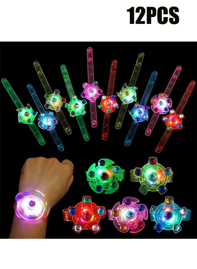 واي جيه مجموعة أكياس هدايا سوار مضيئة LED مكونة من 12 قطعة ، لوازم حفلات ممتعة ومثيرة لأعياد ميلاد الأطفال والعطلات والمناسبات الخاصة ألوان باندوم وأنماط مختلفة - Image 1