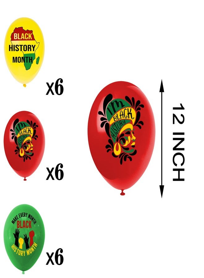 BALONAR Black History Month Balloon Arch 132pcs Africa American Freedom Day Decorations with Explosive Star Green Red Yellow Latex Balloons Black History Party Supplies - Image 3