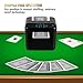 VQP Automatic Card Dealer Machine 123 Deck Playing Cards Dealer Rechargeable 180 360 Rotating Robot Card Dealing Machine for Uno Phase 10 Five Crowns Casino Poker Games Texas Holdem Mode - Image 4
