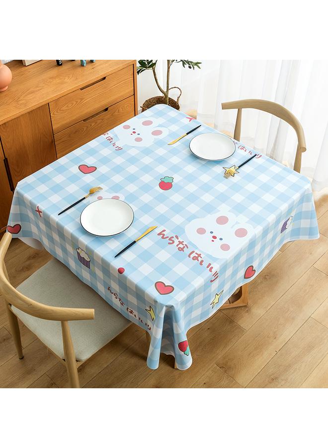 Bluejw Square Tablecloth Washable Oil-proof Waterproof Household Dining Table Square Table Tablecloth Light Luxury High-end Small Tablecloth Zhenglei New - Image 1
