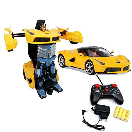 DOMENICO 1:16 Scale 2 in 1 Remote Controlled Rechargeable 1 Button Deformation New Look Remote Converting Car to Robot, Robot to Car,Sports Model Big Size (Assorted) - Image 2