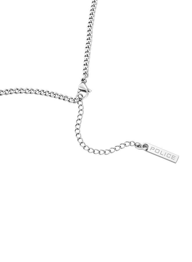 POLICE Hang Black Plating Inlay Stainless Steel Necklace for Men