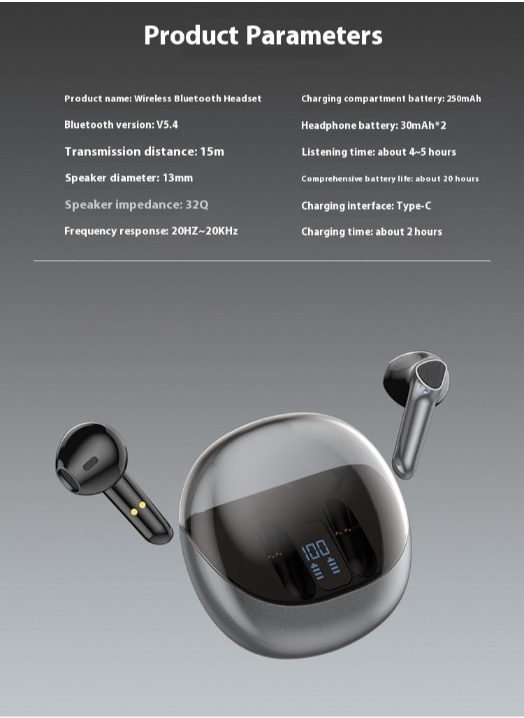 Bluetooth earphones in ear, ultra long battery life, noise reduction, gaming bass, wireless sports earphones  - Image 5