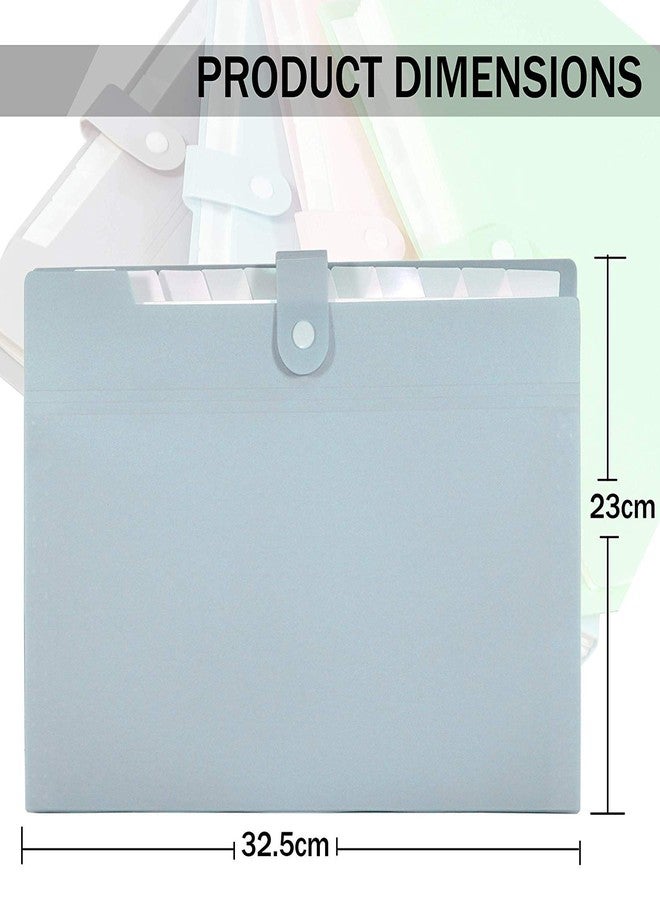 TULMAN 12 Pocket Expanding File Folder Professional Desktop Document Organizer A4 Size Document Folder & Certificate Holder- 32.5x23 CM - Image 2