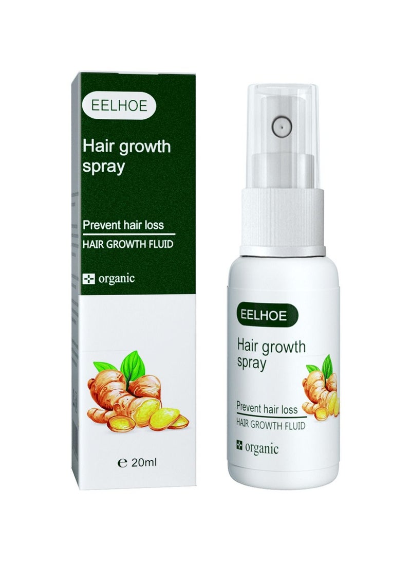 EELHOE Fast Hair Growth Spray Serum Ginger Anti Hair Loss Treatment Product Prevent Thinning Dry Frizzy Repair Beauty Hair Care Essence - Image 1