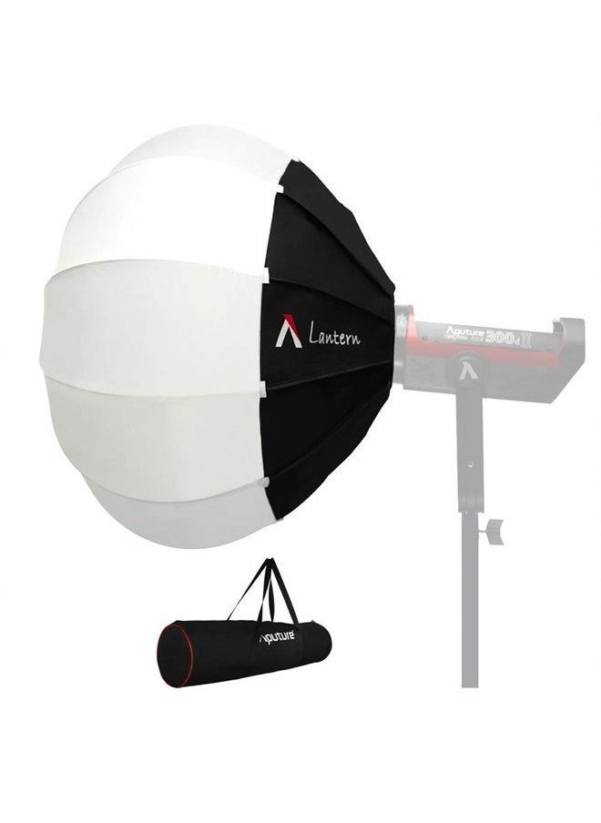 Aputure Lantern Softbox Soft Light Modifier,26inch, Quick-Setup Quick-Folding Aputure Space Light Upgraded for Aputure 300D Mark II 120D 120T 120D Mark II 300X and Other Bowens Mount Light  - Image 1
