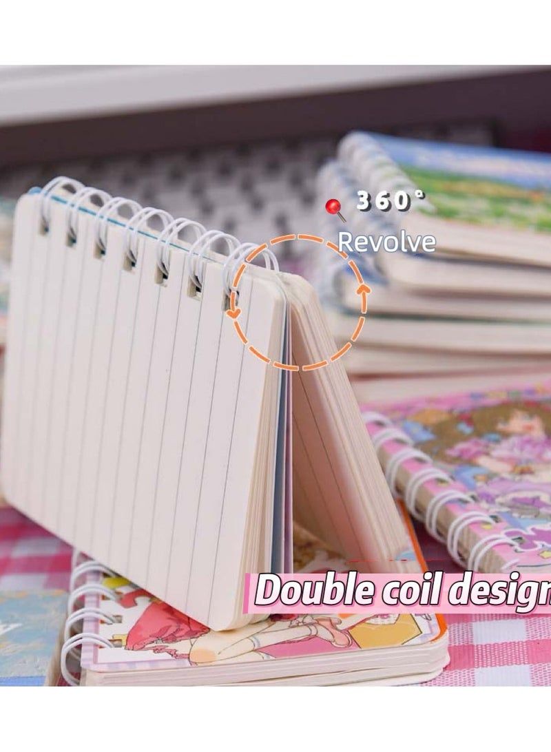 Generic 4 Piece Loose Leaf Notebook Set,80 Sheet A7 Spiral Journal Mini Pocket Notebook - Image 2