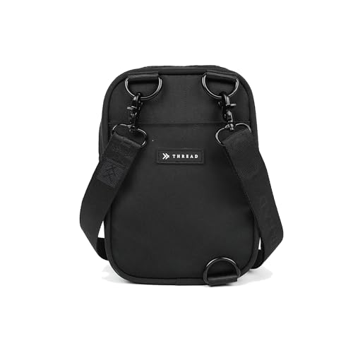Thread Wallets Small Crossbody Bags for Women & Men, Stylish Sling, Chest Bag for Everyday Use (Black) - Image 2
