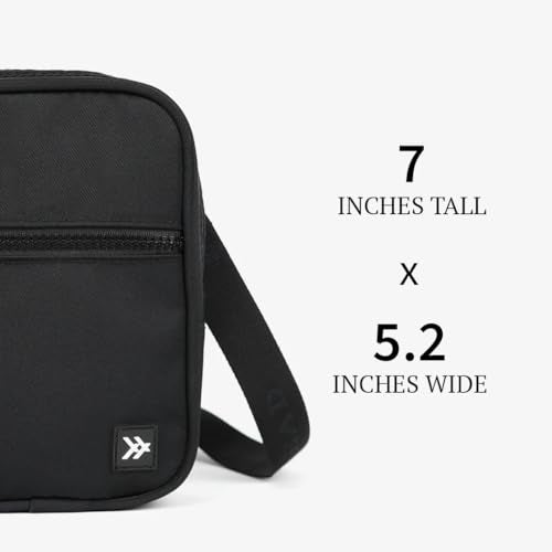Thread Wallets Small Crossbody Bags for Women & Men, Stylish Sling, Chest Bag for Everyday Use (Black) - Image 5