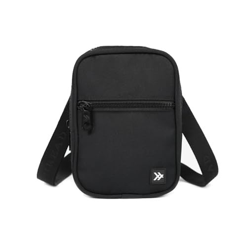 Thread Wallets Small Crossbody Bags for Women & Men, Stylish Sling, Chest Bag for Everyday Use (Black) - Image 1