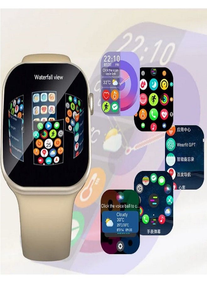 W&O X10 Series 10 Wearfit Pro SmartWatch 2.2 Inch SUPER AMOLED Screen Unlock AI Chat GPT GPS NFC Bluetooth V5 Call Wireless Charger  - Image 5