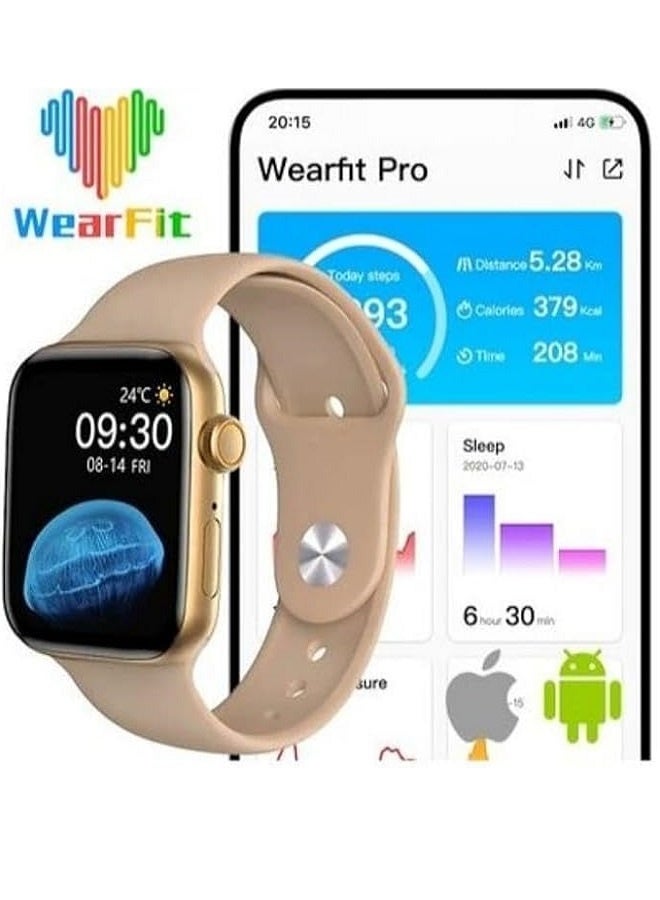 في & حول ساعة ذكية X10 Series 10 Wearfit Pro بشاشة 2.2 بوصة SUPER AMOLED مع خاصية إلغاء القفل والدردشة بالذكاء الاصطناعي وGPT وGPS وNFC وبلوتوث V5 وشاحن لاسلكي - Image 5