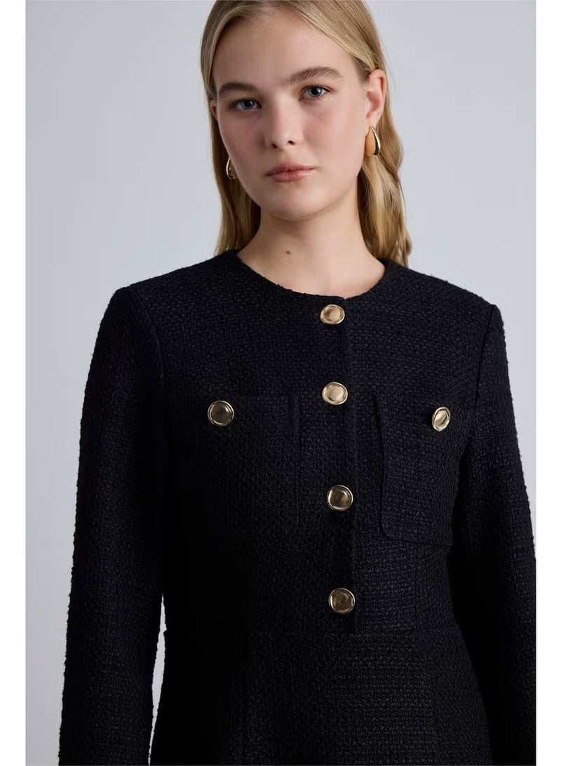 Manuka Textured Midi Dress - Image 5