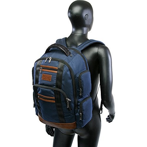 ORIGINAL PENGUIN Peterson Backpack Fits Most 15-inch Laptop and Notebook, Navy, One Size - Image 5