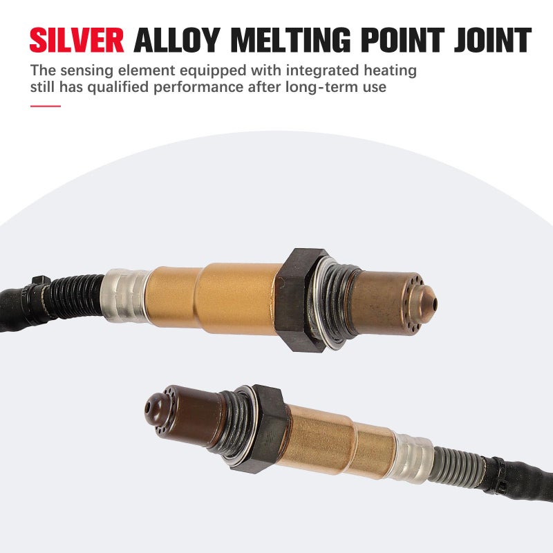 QIJIAUTO O2 Oxygen Sensor Upstream Downstream Compatible for Hyundai Elantra 1.8L L4 2011 2012 2013 2014 2.0L L4 2014 Except California Emission 234-5083 234-4550 2PCS - Image 3