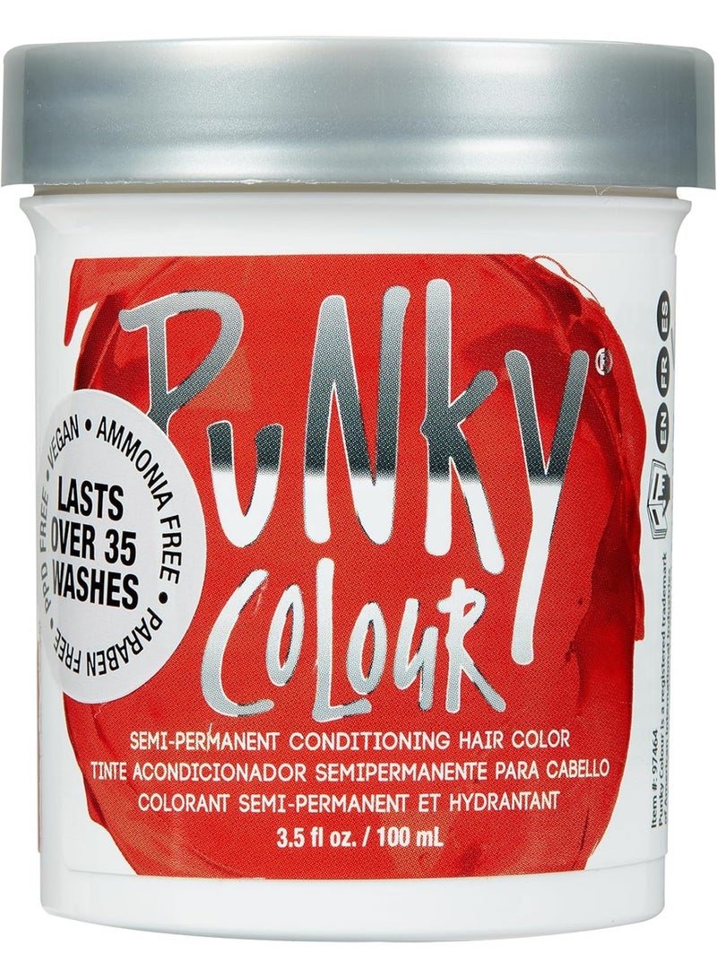 Punky Fire Semi-Permanent Moisturizing Hair Color Vegan PPD & Paraben Free Lasts Up To 25 Washes 3.5 oz - Image 1