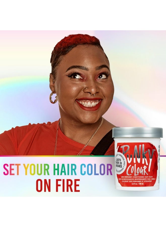 Punky Fire Semi-Permanent Moisturizing Hair Color Vegan PPD & Paraben Free Lasts Up To 25 Washes 3.5 oz - Image 2