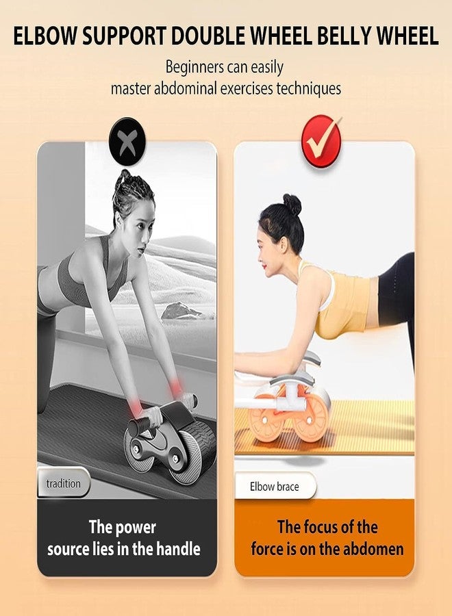 Gnexin Ab Roller Wheel Abdominal Fitness Wheel Elbow Support Digital Timer & Knee Pads for Abdominal Muscles Workout Equipment Trainer For Men Women - Image 4