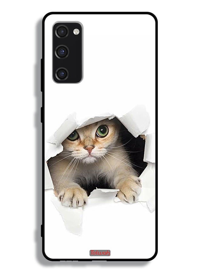 Tolwak Samsung Galaxy S20 FE 5G Protective Case Cover Cat Appearing - Image 2