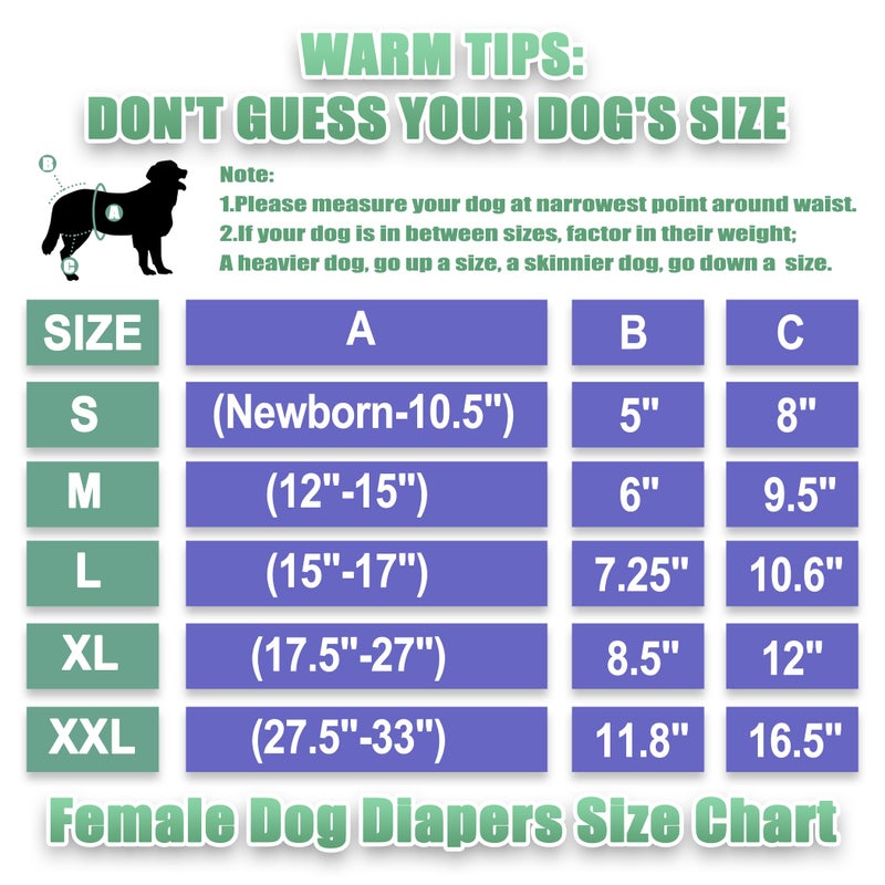 wegreeco Washable Female Dog Diapers Highly Absorbent Reusable Diapers for Dog in Heat Period, 3 Pack (Flamingoes, Large) - Image 3