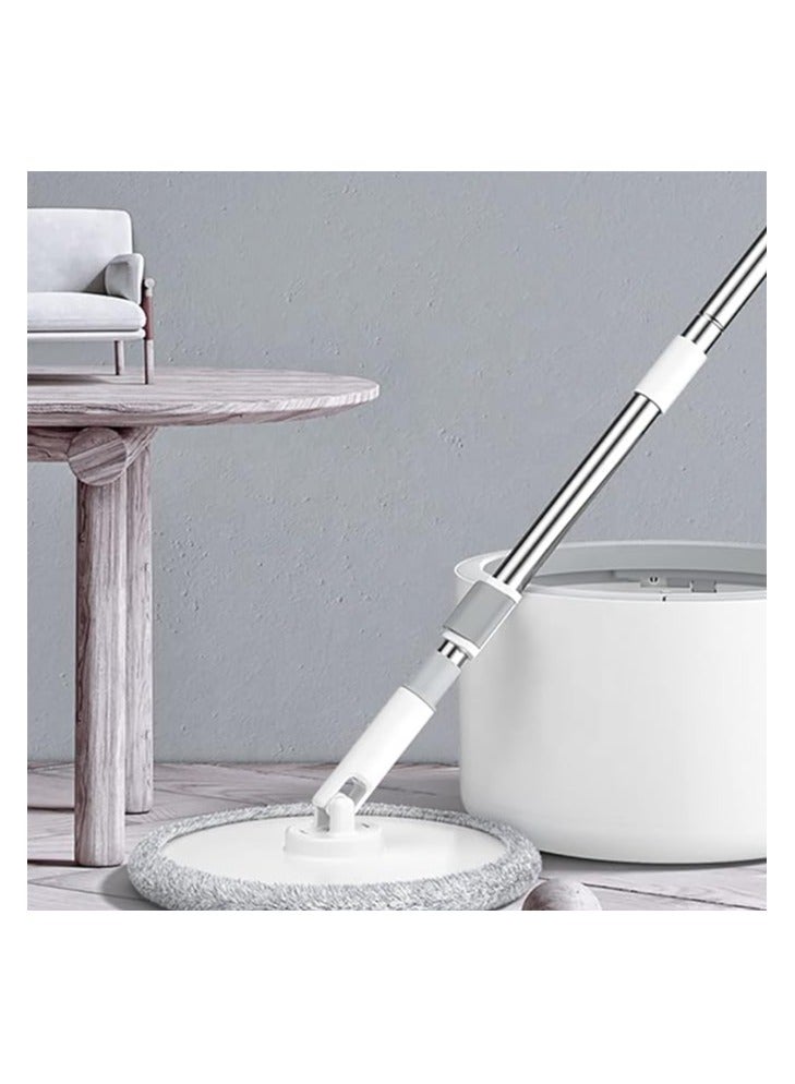 Denx 360 Degree Rotating Mop and Bucket Flat Self-Separating Laminating Mop Set with 2 Microfiber Pads and Extendable Handle Perfect for Cleaning All Kinds of Floors  - Image 5