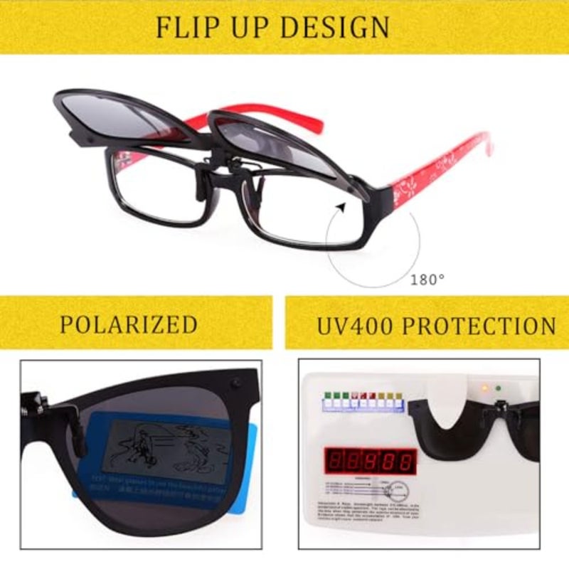 Extra Large Polarized Clip On Sunglasses Over Prescription Glasses Anti-Glare UV Protection Sunglasses - Image 5