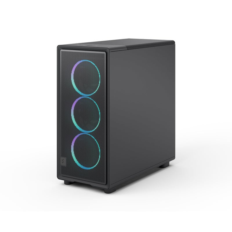 Fractal Design حالة ألعاب الكمبيوتر Fractal Design Epoch Black RGB - زجاج مقسى بلون خفيف - تدفق هواء عالي - لوحة أمامية شبكية - ثلاثة مراوح Momentum 12 RGB مضمنة - مساحة داخلية واسعة - دعم ATX/mATX/ITX - Image 3