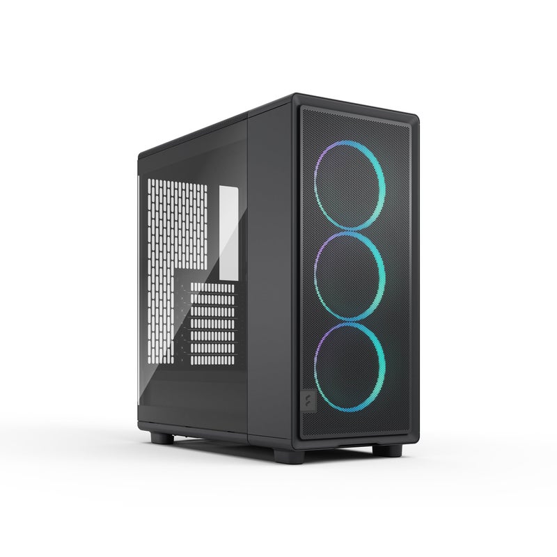 Fractal Design حالة ألعاب الكمبيوتر Fractal Design Epoch Black RGB - زجاج مقسى بلون خفيف - تدفق هواء عالي - لوحة أمامية شبكية - ثلاثة مراوح Momentum 12 RGB مضمنة - مساحة داخلية واسعة - دعم ATX/mATX/ITX - Image 1